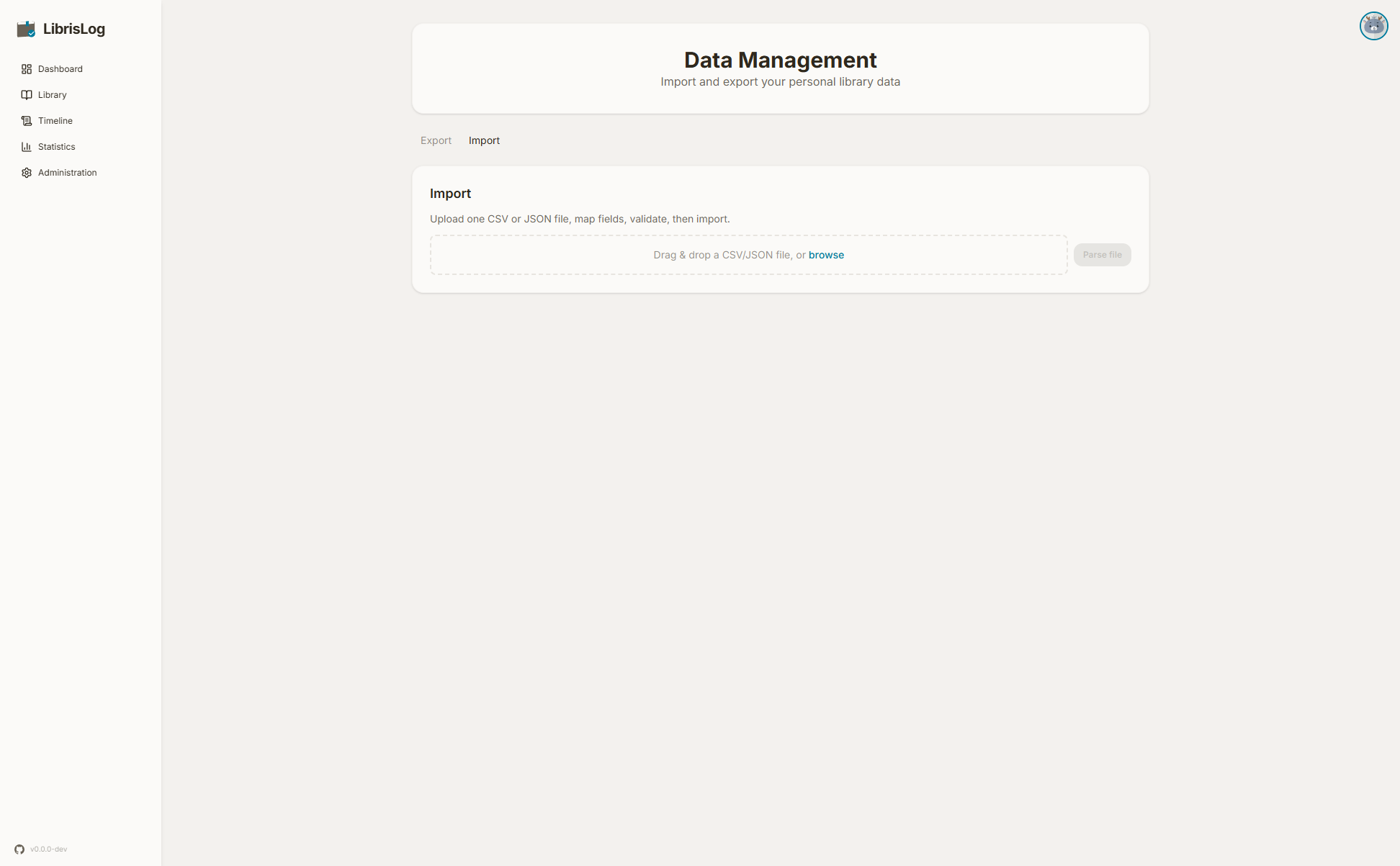 Data Import