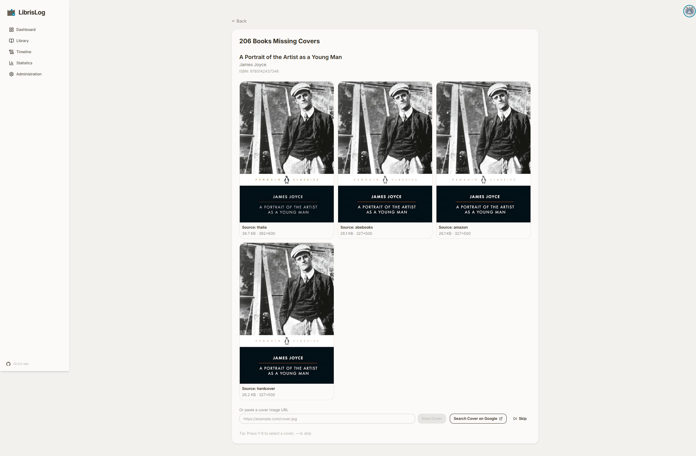 Missing Covers workflow